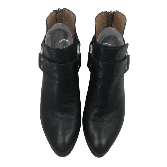 Frye Ray Harness Biker Motorcycle Boots Bootie Size 6.5 Black Leather Classic - Picture 2 of 13